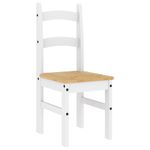 Casa si Gradina - Mobilier - Scaune si fotolii - Scaune - Scaune de bucatarie, 2 buc., alb, 40x46x99cm, lemn masiv de pin - Infinity.ro