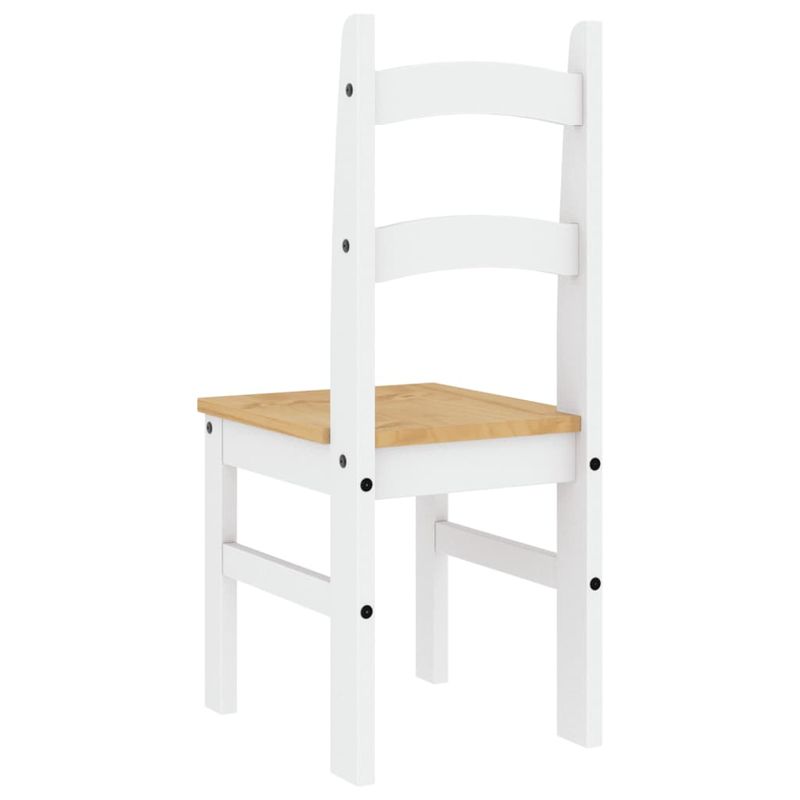 Casa si Gradina - Mobilier - Scaune si fotolii - Scaune - Scaune de bucatarie, 2 buc., alb, 40x46x99cm, lemn masiv de pin - Infinity.ro