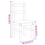 Casa si Gradina - Mobilier - Scaune si fotolii - Scaune - Scaune de bucatarie, 2 buc., alb, 40x46x99cm, lemn masiv de pin - Infinity.ro