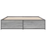 Casa si Gradina - Mobilier - Paturi si accesorii - Paturi - Cadru de pat, gri sonoma, 180x200 cm, lemn prelucrat si metal - Infinity.ro