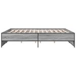 Casa si Gradina - Mobilier - Paturi si accesorii - Paturi - Cadru de pat, gri sonoma, 180x200 cm, lemn prelucrat si metal - Infinity.ro