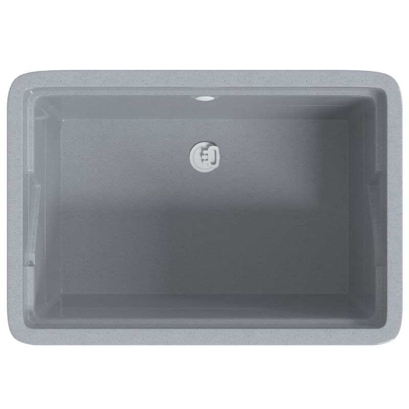 Casa si Gradina - Sanitare - Chiuveta bucatarie si accesorii - Chiuvete bucatarie - Cuva de spalatorie, gri, 59x41x75 cm, rasina - Infinity.ro