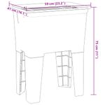 Casa si Gradina - Sanitare - Chiuveta bucatarie si accesorii - Chiuvete bucatarie - Cuva de spalatorie, gri, 59x41x75 cm, rasina - Infinity.ro