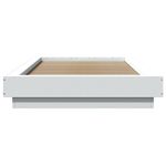 Casa si Gradina - Mobilier - Paturi si accesorii - Paturi - Cadru de pat cu lumini LED, alb, 100x200 cm, lemn prelucrat - Infinity.ro