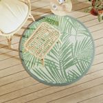 Casa si Gradina - Textile si covoare - Covoare - Covoare casa - Covor de exterior, verde, diametru 120 cm, PP - Infinity.ro