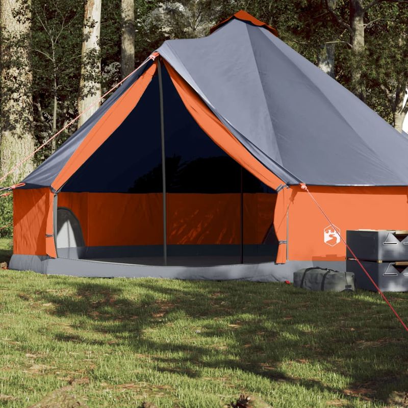Sport si Outdoor - Camping - Corturi camping - Cort de familie Tipi pentru 8 persoane gri impermeabil - Infinity.ro