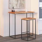 Casa si Gradina - Mobilier - Feronerie si accesorii mobila - Blat masa patrat, 60x60x2,5 cm lemn masiv acacia contur natural - Infinity.ro