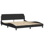 Casa si Gradina - Mobilier - Paturi si accesorii - Paturi - Pat cu saltea, negru, 180x200 cm, catifea - Infinity.ro