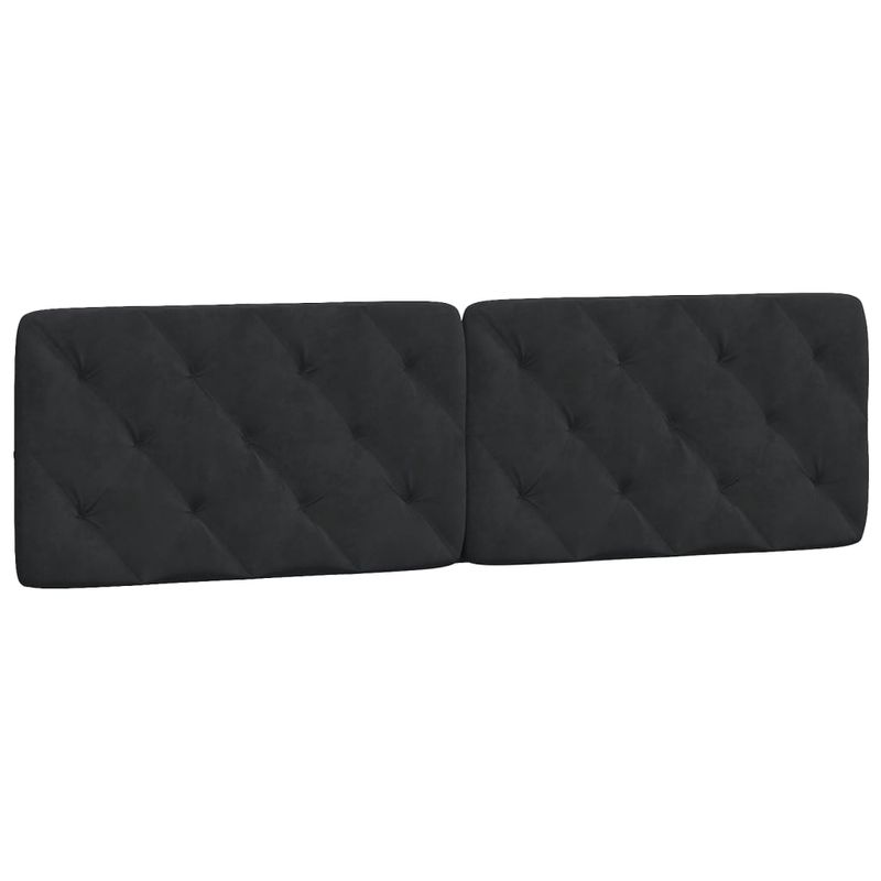 Casa si Gradina - Mobilier - Paturi si accesorii - Paturi - Pat cu saltea, negru, 180x200 cm, catifea - Infinity.ro
