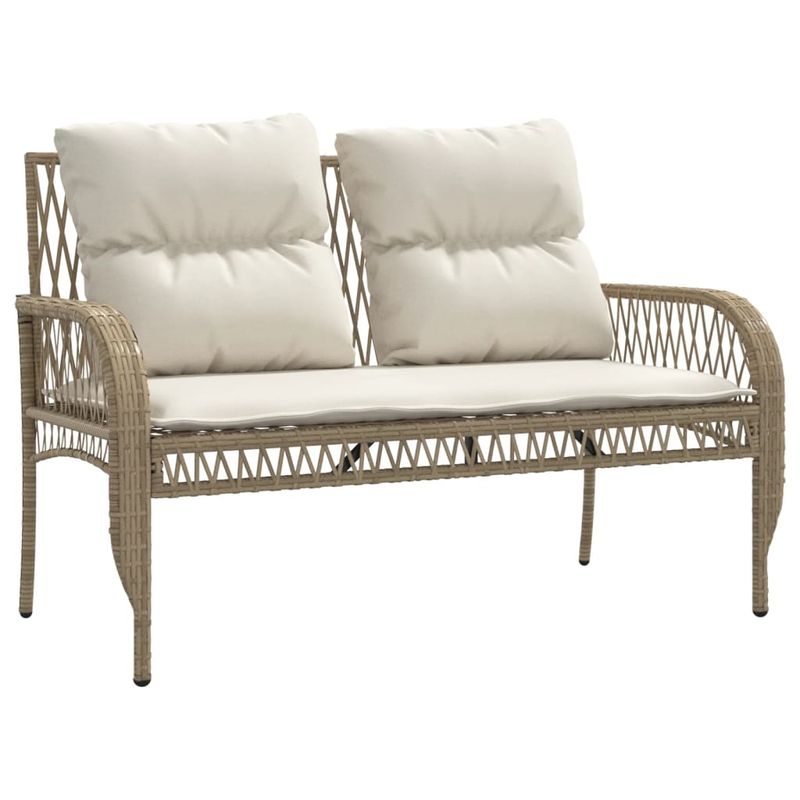 Casa si Gradina - Gradina si terasa - Mobilier exterior - Seturi mobila gradina - Set canapele de gradina, 4 piese, cu perne, bej, poliratan - Infinity.ro