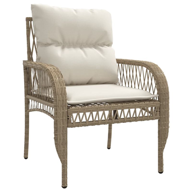 Casa si Gradina - Gradina si terasa - Mobilier exterior - Seturi mobila gradina - Set canapele de gradina, 4 piese, cu perne, bej, poliratan - Infinity.ro
