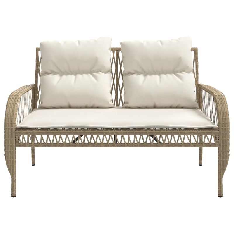 Casa si Gradina - Gradina si terasa - Mobilier exterior - Seturi mobila gradina - Set canapele de gradina, 4 piese, cu perne, bej, poliratan - Infinity.ro