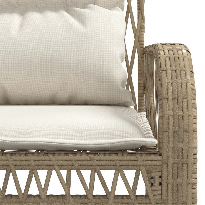 Casa si Gradina - Gradina si terasa - Mobilier exterior - Seturi mobila gradina - Set canapele de gradina, 4 piese, cu perne, bej, poliratan - Infinity.ro
