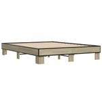 Casa si Gradina - Mobilier - Paturi si accesorii - Paturi - Cadru de pat, stejar sonoma, 150x200cm, lemn prelucrat si metal - Infinity.ro