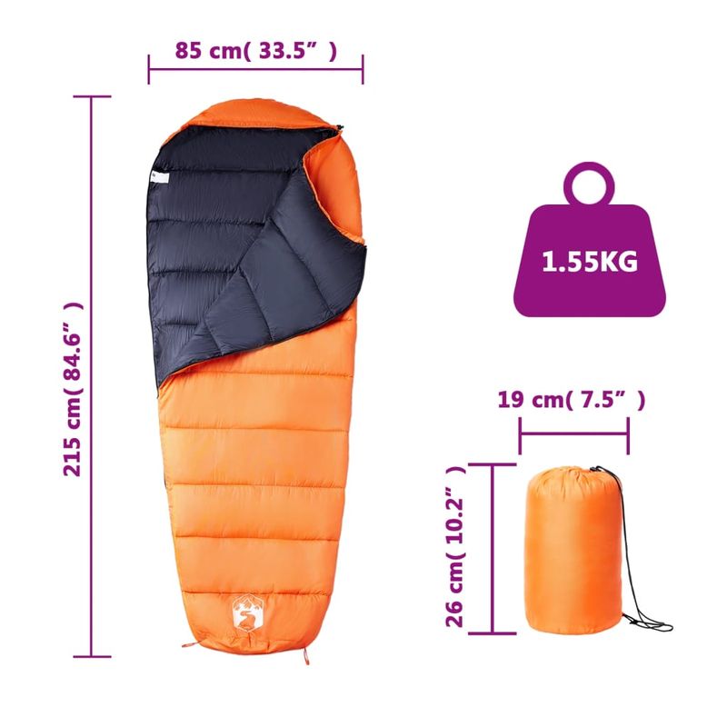 Sport si Outdoor - Camping - Saci de dormit - Sac de dormit tip mumie pentru adulti de camping, 3 anotimpuri - Infinity.ro