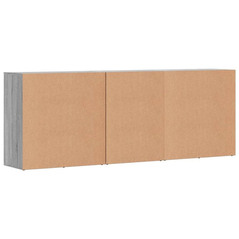 Casa si Gradina - Mobilier - Comode si corpuri - Comode - Servanta, 3 buc., sonoma gri, lemn prelucrat - Infinity.ro