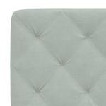 Casa si Gradina - Mobilier - Paturi si accesorii - Paturi - Pat cu saltea, gri deschis, 140x200 cm, catifea - Infinity.ro