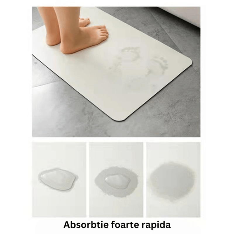 Casa si Gradina - Textile si covoare - Covoare - Covorase baie - Covoras de baie cu absorbtie si uscare foarte rapide, DIATOMIT, 50 x 80 cm - Infinity.ro