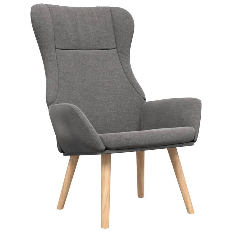 Casa si Gradina - Mobilier - Scaune si fotolii - Fotolii - Fotoliu de relaxare cu taburet, gri deschis, textil - Infinity.ro