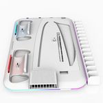 PC, gaming si accesorii - Gaming - Accesorii gaming - Accesorii console gaming - Stand racire incarcare vertical Ps5 OnXsmart®, 5 in 1 multifunctional, Incarcare dubla controllere, 15 Sloturi Jocuri - Infinity.ro