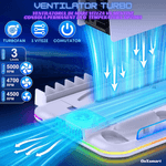 PC, gaming si accesorii - Gaming - Accesorii gaming - Accesorii console gaming - Stand racire incarcare vertical Ps5 OnXsmart®, 5 in 1 multifunctional, Incarcare dubla controllere, 15 Sloturi Jocuri - Infinity.ro