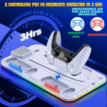 PC, gaming si accesorii - Gaming - Accesorii gaming - Accesorii console gaming - Stand racire incarcare vertical Ps5 OnXsmart®, 5 in 1 multifunctional, Incarcare dubla controllere, 15 Sloturi Jocuri - Infinity.ro