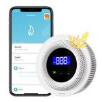 Casa si Gradina - Electrice - Smart Home - Control acces si accesorii - Detector de Gaz OnXsmart®, Multiple tipuri de gaz, Wifi 2.4G, Alarme prin aplicatia Tuya, Senzor de temperatura - Infinity.ro
