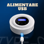 Casa si Gradina - Electrice - Smart Home - Control acces si accesorii - Detector de Gaz OnXsmart®, Multiple tipuri de gaz, Wifi 2.4G, Alarme prin aplicatia Tuya, Senzor de temperatura - Infinity.ro