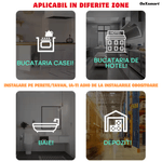 Casa si Gradina - Electrice - Smart Home - Control acces si accesorii - Detector de Gaz OnXsmart®, Multiple tipuri de gaz, Wifi 2.4G, Alarme prin aplicatia Tuya, Senzor de temperatura - Infinity.ro