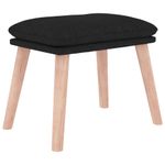 Casa si Gradina - Gradina si terasa - Balansoare si hamace - Balansoare - Scaun balansoar cu taburet, Negru, material textil, cantitate în pachet: 1, model cu suport de picioare - Infinity.ro