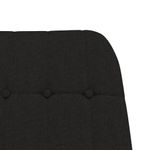 Casa si Gradina - Gradina si terasa - Balansoare si hamace - Balansoare - Scaun balansoar cu taburet, Negru, material textil, cantitate în pachet: 1, model cu suport de picioare - Infinity.ro