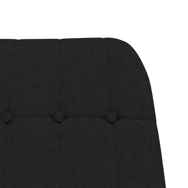 Casa si Gradina - Gradina si terasa - Balansoare si hamace - Balansoare - Scaun balansoar cu taburet, Negru, material textil, cantitate în pachet: 1, model cu suport de picioare - Infinity.ro