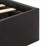 Casa si Gradina - Mobilier - Paturi si accesorii - Paturi - Cadru pat hidraulic cu lada LED negru 160x200cm piele ecologica - Infinity.ro