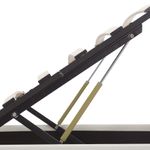 Casa si Gradina - Mobilier - Paturi si accesorii - Paturi - Cadru pat hidraulic cu lada LED alb 90x200 cm piele ecologica - Infinity.ro