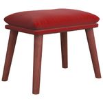 Casa si Gradina - Mobilier - Scaune si fotolii - Tabureti - Taburet, rosu vin, 45x29,5x35 cm, catifea - Infinity.ro