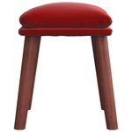 Casa si Gradina - Mobilier - Scaune si fotolii - Tabureti - Taburet, rosu vin, 45x29,5x35 cm, catifea - Infinity.ro