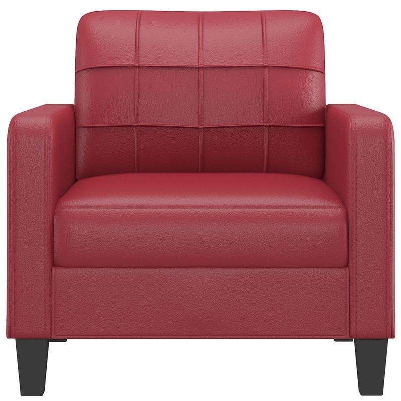 Casa si Gradina - Mobilier - Canapele si coltare - Canapele - Canapea de o persoana, rosu vin, 60 cm, piele ecologica - Infinity.ro