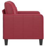 Casa si Gradina - Mobilier - Canapele si coltare - Canapele - Canapea de o persoana, rosu vin, 60 cm, piele ecologica - Infinity.ro