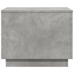 Casa si Gradina - Mobilier - Mese si birouri - Masute de cafea - Masuta de cafea cu lumini LED, gri beton, 50x50x40 cm - Infinity.ro