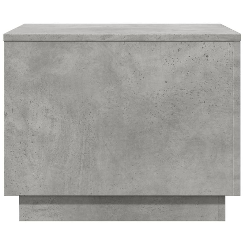 Casa si Gradina - Mobilier - Mese si birouri - Masute de cafea - Masuta de cafea cu lumini LED, gri beton, 50x50x40 cm - Infinity.ro