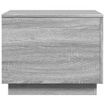 Casa si Gradina - Mobilier - Mese si birouri - Masute de cafea - Masuta de cafea cu lumini LED, gri sonoma, 50x50x40 cm - Infinity.ro