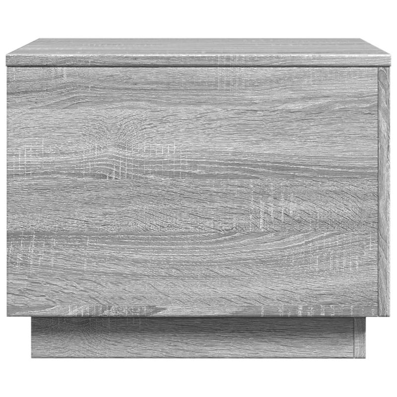 Casa si Gradina - Mobilier - Mese si birouri - Masute de cafea - Masuta de cafea cu lumini LED, gri sonoma, 50x50x40 cm - Infinity.ro