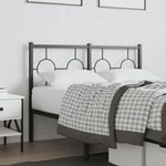 Casa si Gradina - Mobilier - Paturi si accesorii - Accesorii paturi - Tablie de pat metalica, negru, 120 cm - Infinity.ro