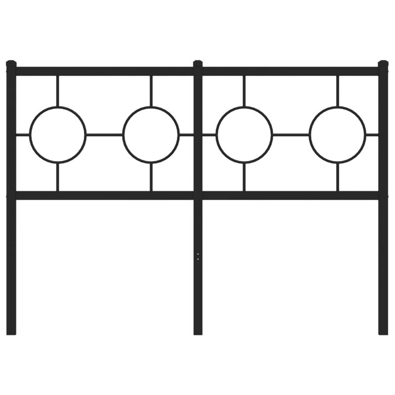 Casa si Gradina - Mobilier - Paturi si accesorii - Accesorii paturi - Tablie de pat metalica, negru, 120 cm - Infinity.ro