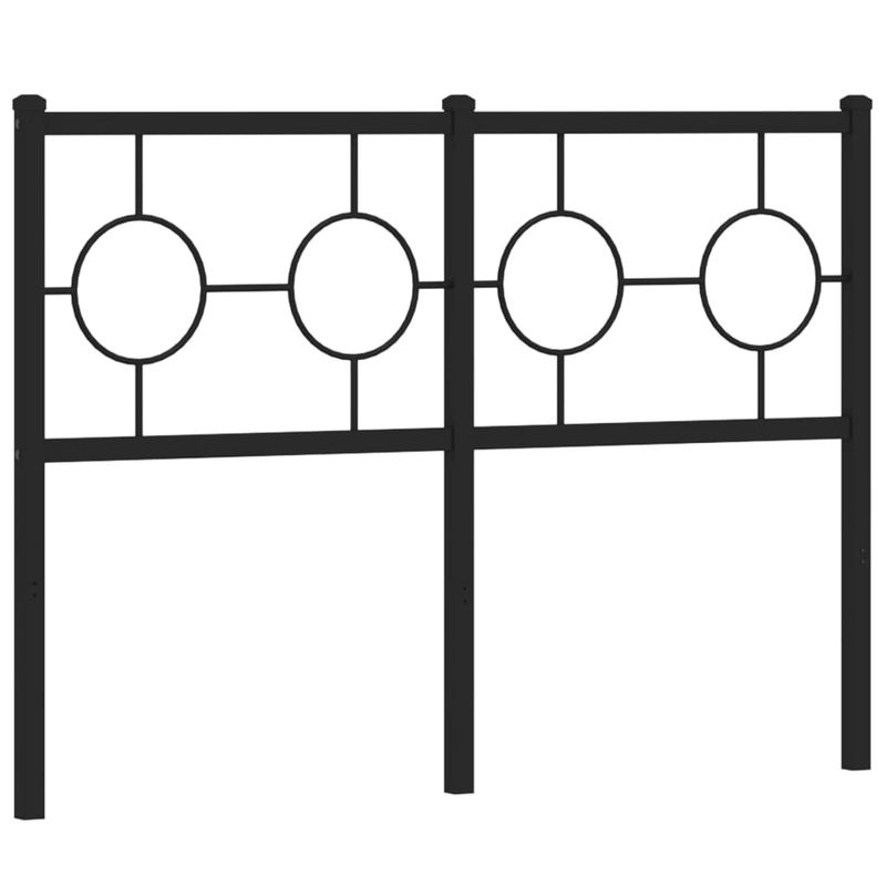 Casa si Gradina - Mobilier - Paturi si accesorii - Accesorii paturi - Tablie de pat metalica, negru, 120 cm - Infinity.ro