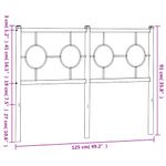 Casa si Gradina - Mobilier - Paturi si accesorii - Accesorii paturi - Tablie de pat metalica, negru, 120 cm - Infinity.ro