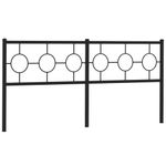 Casa si Gradina - Mobilier - Paturi si accesorii - Accesorii paturi - Tablie de pat metalica, negru, 180 cm - Infinity.ro