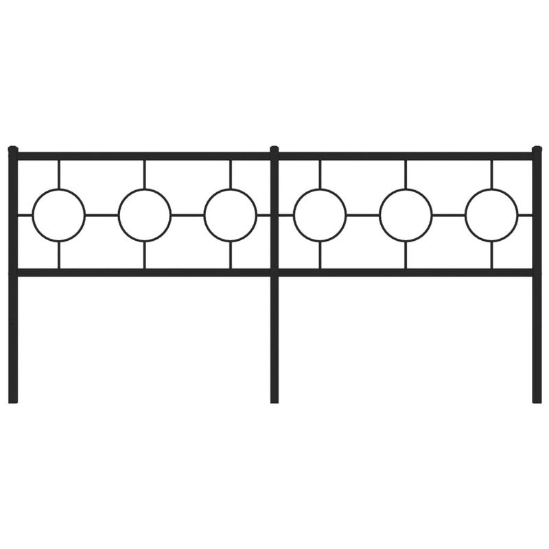 Casa si Gradina - Mobilier - Paturi si accesorii - Accesorii paturi - Tablie de pat metalica, negru, 180 cm - Infinity.ro