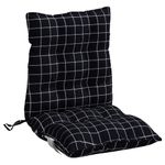 Casa si Gradina - Textile si covoare - Perne si pilote - Perne decorative - Perne scaun cu spatar mic, 6 buc., negru carouri, textil oxford - Infinity.ro