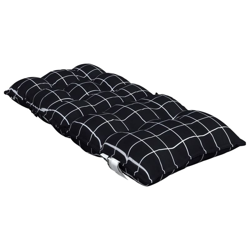 Casa si Gradina - Textile si covoare - Perne si pilote - Perne decorative - Perne scaun cu spatar mic, 6 buc., negru carouri, textil oxford - Infinity.ro